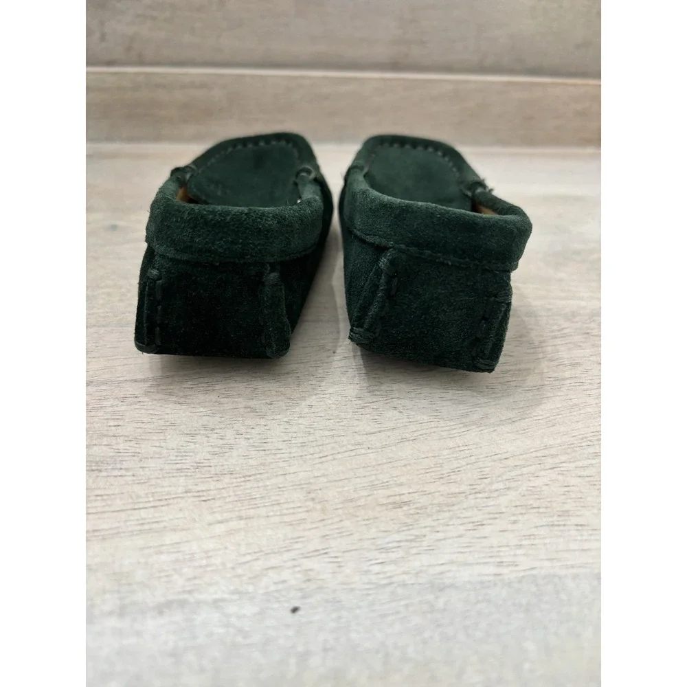 Janie and Jack Toddler Boy Christmas Holiday Dress Shoe Loafers Suade Sz 4 Green